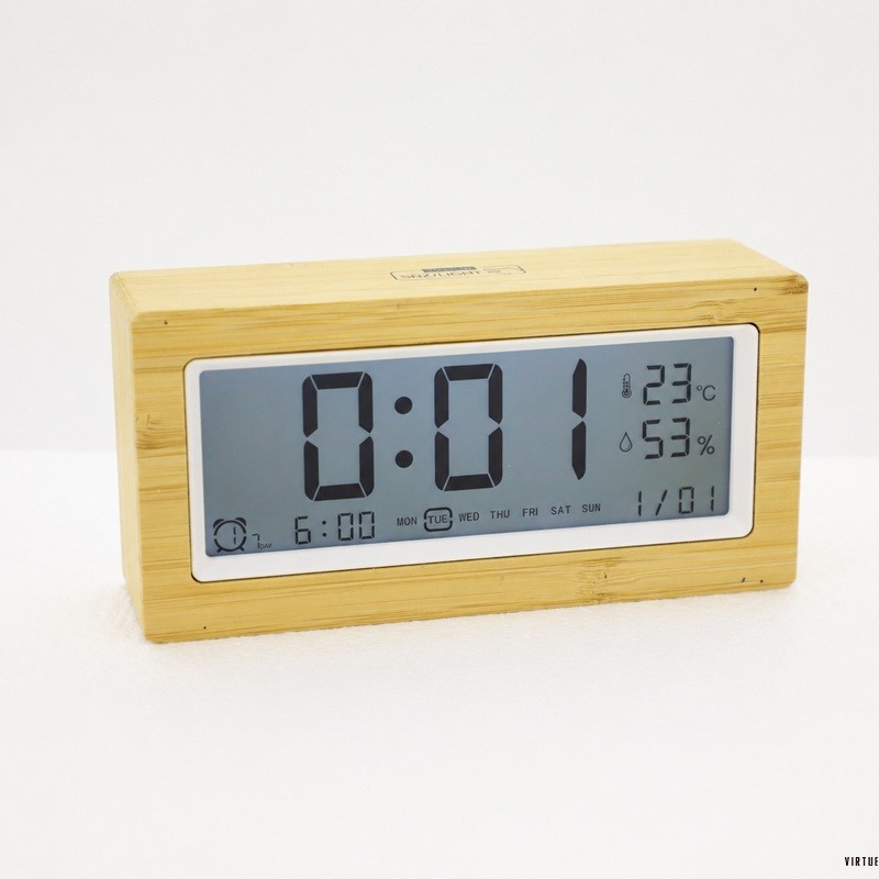 Multi Function LCD Alarm Clock With Humidity