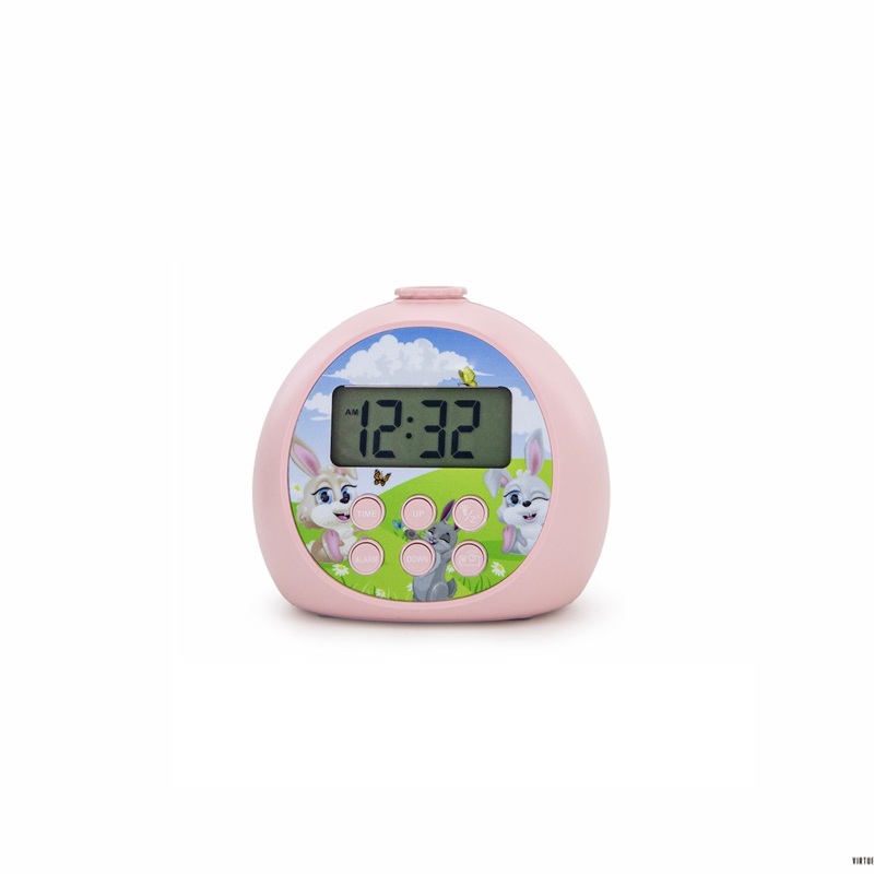Cute Cartoon Projection Digital Alarm Clock For Kids