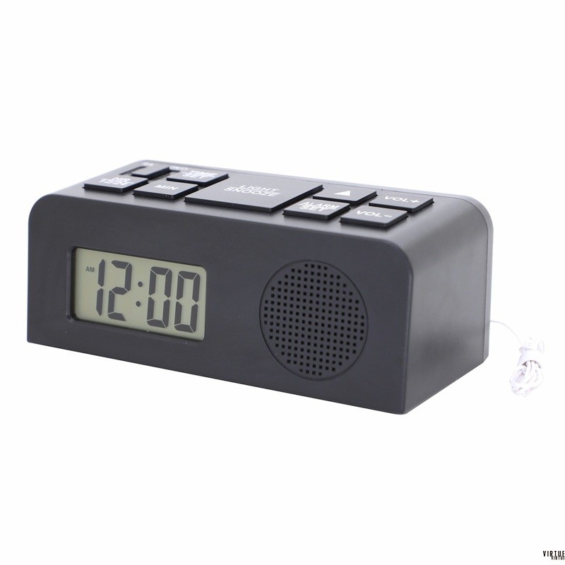 Portable Plastic Digital Clock With FM Radio